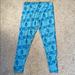 Lularoe Pants & Jumpsuits | Lularoe Tc Blue Print Leggings | Color: Blue | Size: Tc