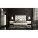 Orren Ellis Ahnia Solid Wood Upholstered Standard 4 Piece Bedroom Set Upholstered in Brown/White | Full/Double | Wayfair