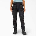 Dickies Women's Flex Relaxed Fit Work Pants - Black Size 4 (SPF003)