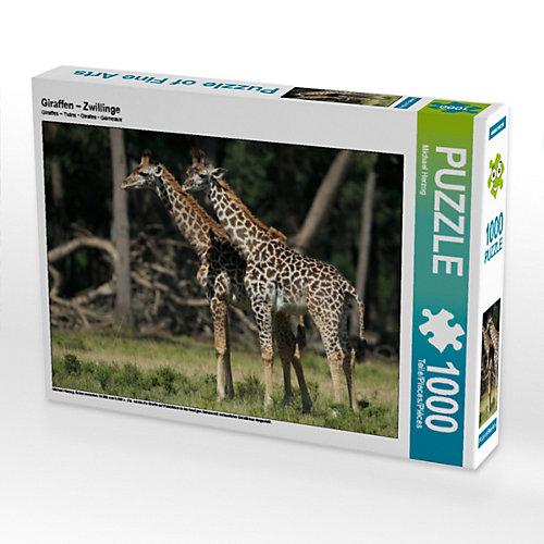 Puzzle Giraffen – Zwillinge Foto-Puzzle Bild von Michael Herzog Puzzle