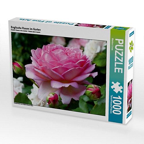 Puzzle CALVENDO Puzzle Englische Rosen im Garten - 1000 Teile Foto-Puzzle glückliche Stunden Kinder