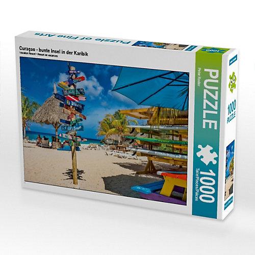 Puzzle CALVENDO Puzzle Curaçao - bunte Insel in der Karibik - 1000 Teile Foto-Puzzle glückliche Stunden Kinder