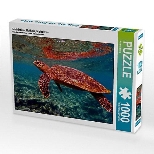 Puzzle Schildkröte, Bathala, Malediven Foto-Puzzle Bild von Andrea Hess Puzzle