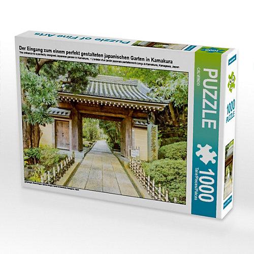 Puzzle Der Eingang zum einem perfekt gestalteten japanischen Garten in Kamakura Foto-Puzzle Bild von CALVENDO Verlag