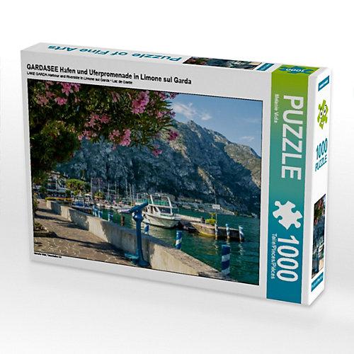 Puzzle GARDASEE Hafen und Uferpromenade in Limone sul Garda Foto-Puzzle Bild von Melanie Viola Puzzle