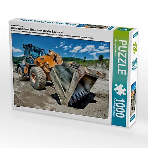 Puzzle CALVENDO Puzzle Baumaschinen - Maschinen auf der Baustelle - 1000 Teile Foto-Puzzle glückliche Stunden Kinder