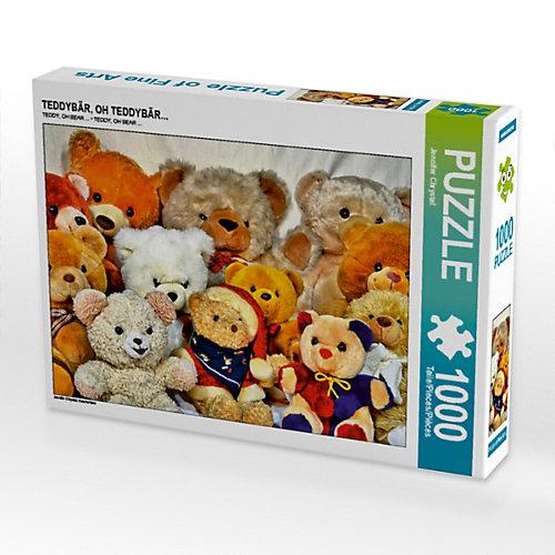 Puzzle CALVENDO Puzzle TEDDYBÄR, OH TEDDYBÄR... - 1000 Teile Foto-Puzzle glückliche Stunden Kinder