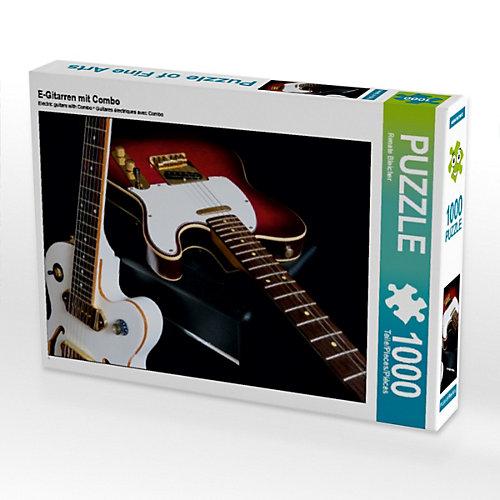 Puzzle CALVENDO Puzzle E-Gitarren mit Combo - 1000 Teile Foto-Puzzle glückliche Stunden Kinder