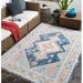 Blue/Navy 94 x 0.2 in Area Rug - Langley Street® Enciso Oriental Navy Indoor/Outdoor Use Area Rug Polyester | 94 W x 0.2 D in | Wayfair