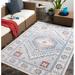 Blue 94 x 0.2 in Area Rug - Langley Street® Enciso Oriental Light Indoor/Outdoor Use Area Rug Polyester | 94 W x 0.2 D in | Wayfair