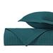 Home Treasures Linens Channel Coverlet Set 100% Eygptian Cotton in Green/Blue | King Coverlet/Bedspread + 2 Shams | Wayfair EMCNN3KCVSETTE