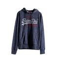 Superdry Men's Vl Premium Goods Hood Sweatshirt, Blue (Midnight Navy Space Dye 3dg), S