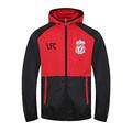 Liverpool FC Official Gift Mens Shower Jacket Windbreaker Black Red Large