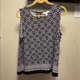 Nine West Tops | Black And White Nine West Tank | Color: Black/White | Size: Xl