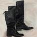 Nine West Shoes | Black Leather Knee High Tall Boots Riding Boots | Color: Black | Size: 9