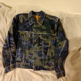 Levi's Jackets & Coats | Camo Trucker Jacket | Color: Blue | Size: S