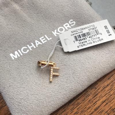 Michael Kors Jewelry | 1 Hr Sale - Michael Kors Charm, 14k Gold Plated | Color: Gold/Silver | Size: Os