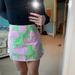 Lilly Pulitzer Skirts | Lilly Pulitzer Green And Pink Skirt | Color: Green/Pink | Size: 0