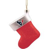 Houston Texans Logo Blown Glass Stocking Ornament