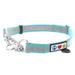 Teal Chain Martingale Dog Collar, Medium, Blue