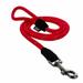 Red Rope Dog Leash, X-Small/Small, 6 ft.