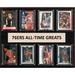 Philadelphia 76ers 12'' x 15'' All-Time Greats Plaque