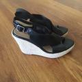 American Eagle Outfitters Shoes | 3 For $30-American Eagle Black Sling Backs | Color: Black/Tan | Size: 6.5