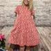 Lularoe Dresses | Lularoe Carly High Low Size Xs Dress | Color: Red/White | Size: Xs