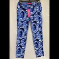 Lilly Pulitzer Jeans | Lilly Pulitzer Kelly Skinny Ankle Pants | Color: Blue/White | Size: 0