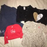 Ralph Lauren Shirts & Tops | Lot Of Baby Girl Long Sleeve Tops 9m | Color: Black/Cream/Gold/Red/Silver | Size: 9mb