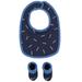 Nike Accessories | Nike Baby Bib & Booties 2-Piece Set | Color: Blue | Size: Newborn