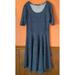 Lularoe Dresses | Final Price Amelia Swirl Print A-Line Dress | Color: Blue | Size: L