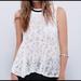 Free People Tops | New Free People Masie Ivory Comb Lace Tank Blouse | Color: Cream/White | Size: M