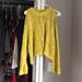 Free People Sweaters | Free People Off-Shoulder Knit Sweater, Nwot | Color: Green/Yellow | Size: S