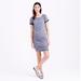 J. Crew Dresses | J.Crew Women's Gray Blue Ruched Knit Cotton Dress | Color: Blue/Gray | Size: Various