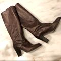 J. Crew Shoes | Jcrew Supple 3”Heel Soft Leather Knee High Boots | Color: Brown/Gray | Size: 8.5