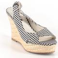 American Eagle Outfitters Shoes | American Eagle Gingham Wedges | Color: Red | Size: 9.5