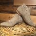 Free People Shoes | Free People Aquarian Suede Studded Flat Ankle Boot | Color: Tan | Size: 8