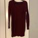 American Eagle Outfitters Sweaters | American Eagle Outfitters Burgundy Sweater Dress | Color: Red | Size: Xs