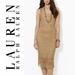 Ralph Lauren Dresses | Crochet Tank Dress W Fringe Ralph Lauren | Color: Cream/Tan | Size: M