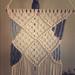 Urban Outfitters Accents | Macrame Woven Wall Hanging Bohemian Home Art Decor | Color: Cream/Gray | Size: Os