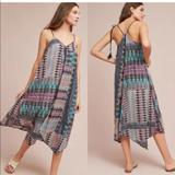 Anthropologie Dresses | Anthropologie $118 Akemi Kin M Tassel Boho Dress | Color: Blue/Purple | Size: M