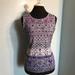 Athleta Tops | Athleta Mosaic Designs Of Purples Hues Tank | Color: Purple/White | Size: M