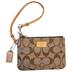 Coach Bags | Coach Signature Wristlet Clutch Wallet Coin Purse | Color: Brown/Tan | Size: Os