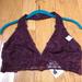 Pink Victoria's Secret Intimates & Sleepwear | Nwt Victoria’s Secret Pink Large Burgundy Bralette | Color: Purple | Size: L