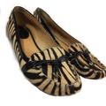 Kate Spade Shoes | Kate Spade Zebra Print Calf Hair Patent Moccasins | Color: Black/Tan | Size: 6.5