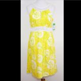 Lilly Pulitzer Dresses | Lilly Pulitzer Yellow Blossom Sleeveless Sun Dress | Color: White/Yellow | Size: 10
