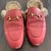 Gucci Shoes | Gucci Red Leather Fur Princetown Mules Shoes 37 | Color: Red | Size: 7