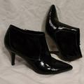 Nine West Shoes | Black Patent Leather Heeled Booties Nine West 6.5 | Color: Black | Size: 6.5