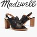 Madewell Shoes | Madewell Cindy Woven High Heel Sandals Black 10 | Color: Black | Size: 10
